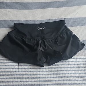 ZYIA Black Athletic Women's Trainer Shorts  3 in.